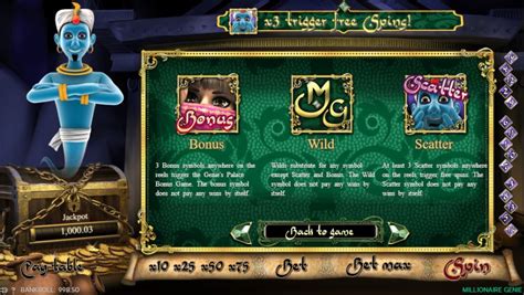 millionaire genie|Millionaire Genie Slot Review (2024) .